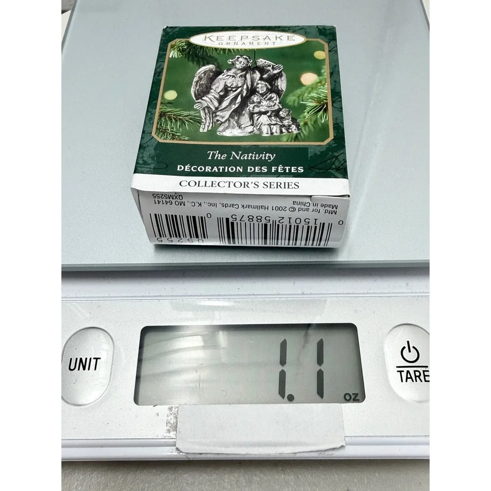 Hallmark Keepsake Ornament The Nativity Pewter Miniature 2001 Collector